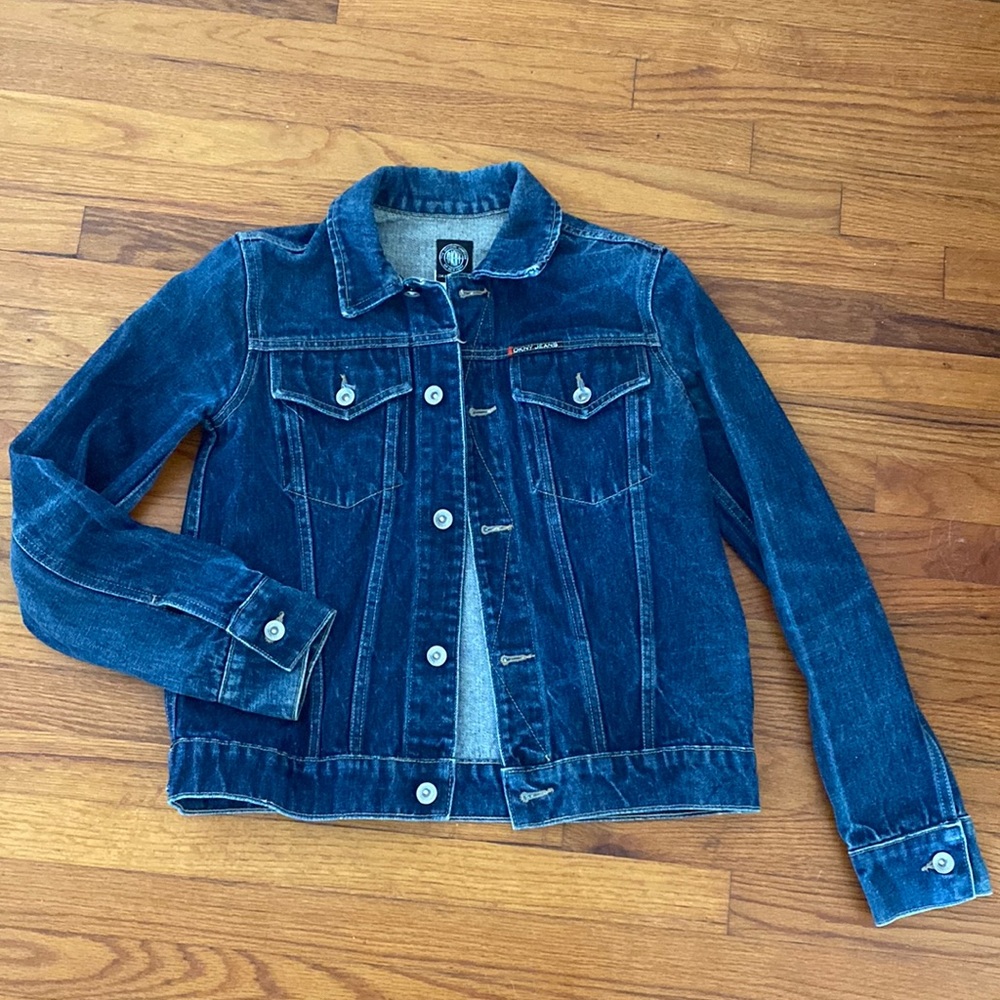 Vintage DKNY dark wash denim jacket
